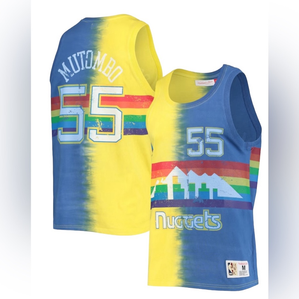 MITCHELL & NESS Dikembe Mutombo HWC NBA DENVER NUGGETS TANK MEN’s